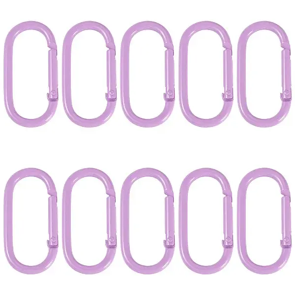 10Pcs Alloy Spring Gate Rings