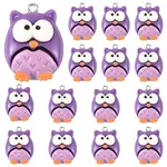 15Pcs Opaque Resin Pendants