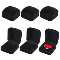 Plastic Cover with Velvet Brooch Packing Boxes