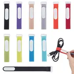 80Pcs Nylon & Polyester Self-adhesive Cable Tie with Hook and Loop Straps