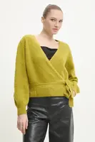 Vlněný svetr Answear.LAB zelená barva