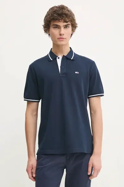 Tommy Jeans  Bavlněné polo tričko