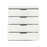 Livetastic KOMODA, bílá, 74/80/35 cm