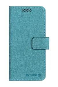 Flipové pouzdro SWISSTEN LIBRO UNI BOOK II XXL, tyrkysová (170 x 83 mm)
