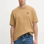 Bavlněné tričko American Vintage hnědá barva, s potiskem, MYKO02AE25