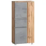 Held MIDI SKŘÍŇKA, světle šedá, dub wotan, 65/130/35 cm