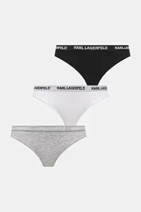 Karl Lagerfeld kalhotky dámské bavlněné s elastanem 3-pack