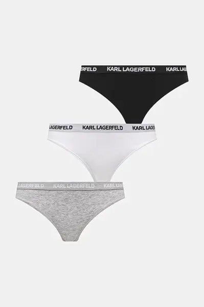 Karl Lagerfeld kalhotky dámské bavlněné s elastanem 3-pack
