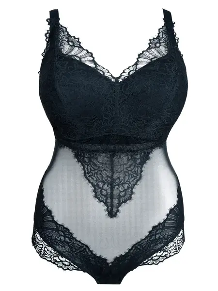 SugarShape Spodné body  čierna / priehľadná
