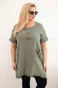 Kesi plus-size šaty s delším zadním dílem