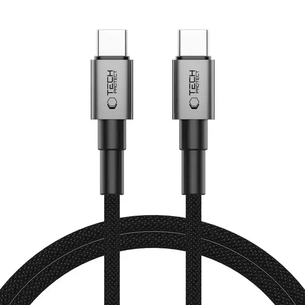 Tech-Protect Ultraboost DNA kábel USB-C / USB-C PD 100W / 5A 1m, šedý