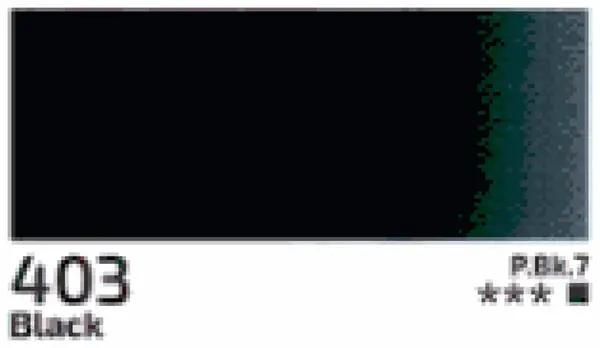 Akrylová barva Rosa 200ml – 403 black