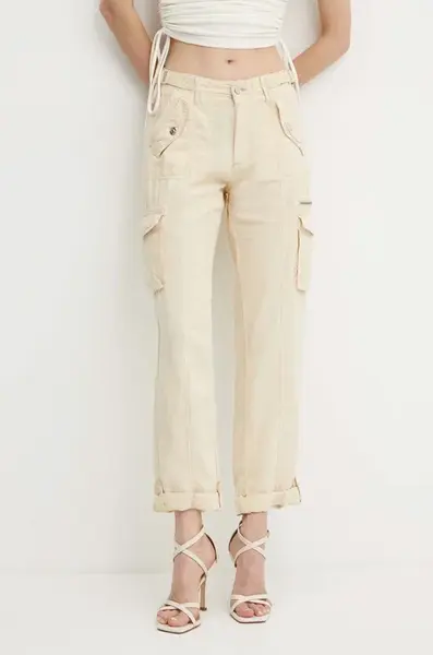 Kalhoty s příměsí lnu Guess NESSI