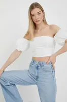 Top Abercrombie & Fitch bílá barva