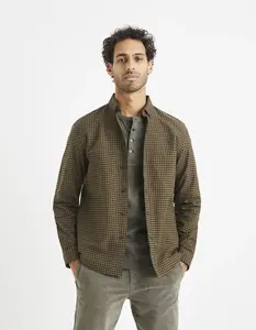 Celio Kostkovaná košile ze 100% bavlny - Pánské