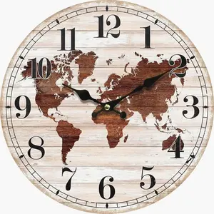 Ambia Home NÁSTĚNNÉ HODINY hnědá, černá 34 cm