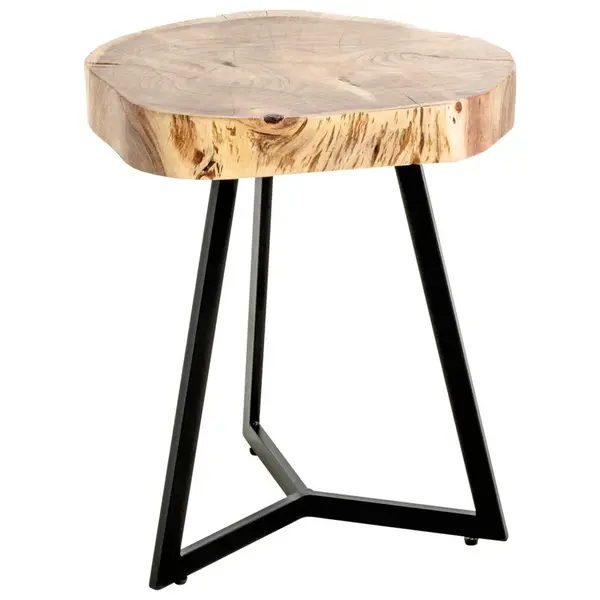 ODKLÁDACÍ STOLEK, akácie, černá, barvy akácie