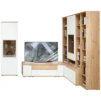 Venda OBÝVACÍ STĚNA, bílá, barva starého dubu