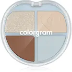 Colorgram Tintin Dory Eyeshadow Palette paletka očných tieňov a rozjasňovačov odtieň 02 Chestnut Dory 4 g