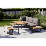 Ambia Garden ZAHRADNÍ JÍDELNÍ SET 4dílné, kov, plast, textil