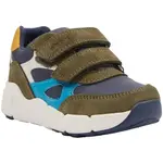 Geox B FLEXYPER MINI Chlapčenská voľnočasová obuv, khaki, veľkosť