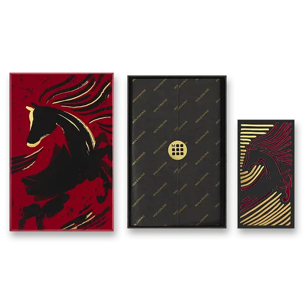 Zápisník Moleskine Horse Wood - tvrdé desky L, linkovaný, sběratelská edice