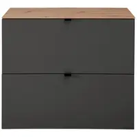 Voleo VYKLÁPĚCÍ BOTNÍK, dub artisan, barvy grafitu, 100/84/37 cm