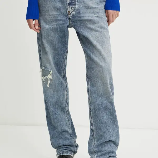 Džíny Diesel 1988 D-ARK L.32 TROUSERS dámské, high waist, A07018.09L34