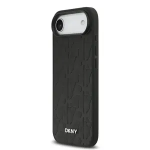 Zadní kryt DKNY PU Leather Grid Pattern Magsafe pro Apple iPhone Air, black