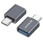 Techsuit Premium OTG adaptér SlateVolt (A8) USB - USB-C, šedý