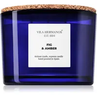 Vila Hermanos Apothecary Cobalt Blue Fig & Amber vonná svíčka 350 g