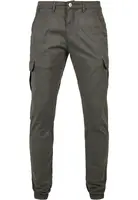 AOP Glencheck Cargo Jog Pants tmavě šedé