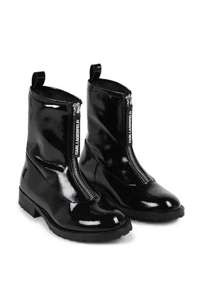 Dětské kožené boty Karl Lagerfeld