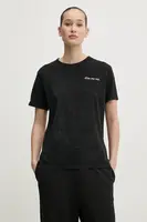 Bavlněné tričko HUGO černá barva, 50535491