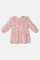 Dívčí šaty United Colors of Benetton růžová barva, mini, 4WUAGV01U
