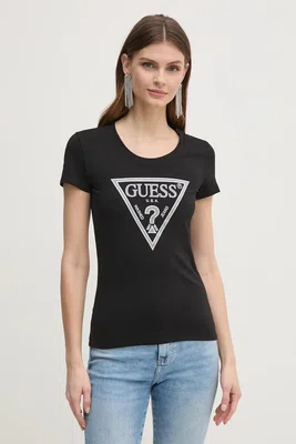 Tričko Guess černá barva, W5RI11 J1314