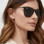 Sluneční brýle Ray-Ban ERIKA dámské, hnědá barva, 0RB4171