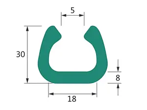 10 ks - Penový polyetylén Profil U FIX 18 (1ks=2bm)