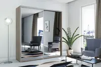 Šatní skříň Ska A01 XL Barva korpusu: Dub - sonoma, Rozměry: 125 cm