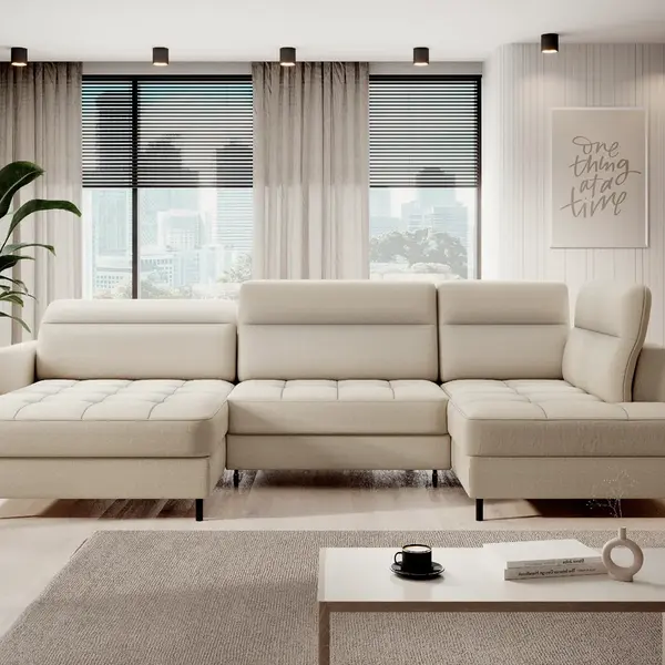 Sedací souprava Berrto Provedení: Levá U, látka: Manhattan 18