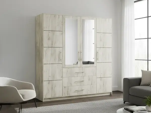 Šatní skříň Bali D4 Wellington Barva korpusu: Wellington