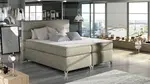 Boxspring Amadeo Rozměr: 180 x 200 cm, látka: Dora 22, Varianta: S LED osvětlení