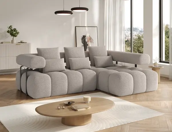 Sedací souprava Levvi Provedení: Pravá varianta, látka: Royal 18