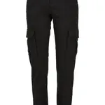 Women's utility trousers made of cotton twill black