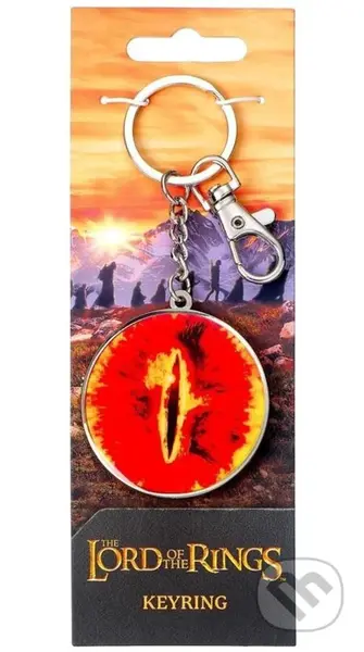 Pán prsteňov Kľúčenka kovová - Sauronovo oko