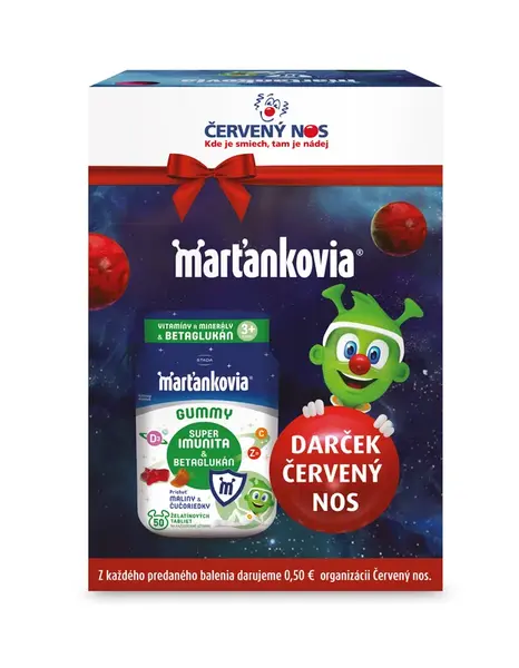Martians Gummies Super Imun 50PC SK + Červený nos
