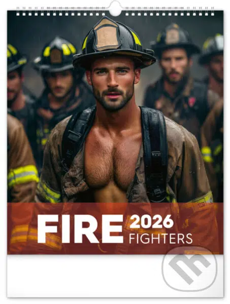 NOTIQUE Nástenný kalendár Dreamy Firefighters 2026