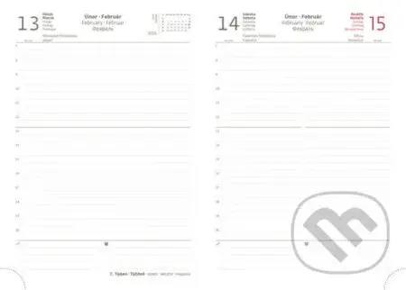 Denní diář 2025 A5 Vario Black design