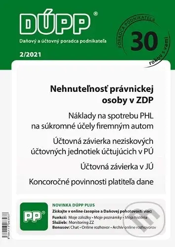 DUPP 2/2021  Nehnuteľnosť právnickej osoby v ZDP