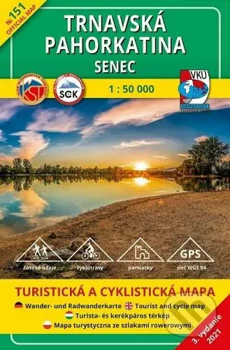 Trnavská pahorkatina - Senec 1:50 000 (Turistická a cyklistická mapa)